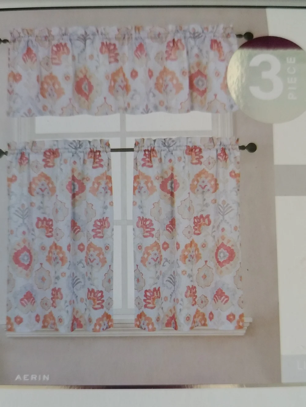 3-piece window curtain set